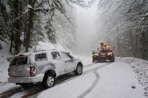 Tow Truck Rescue in Snow